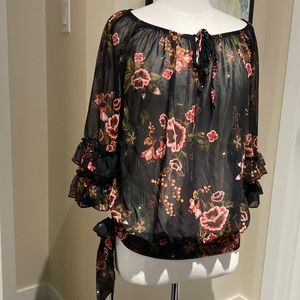 Light flowery blouse